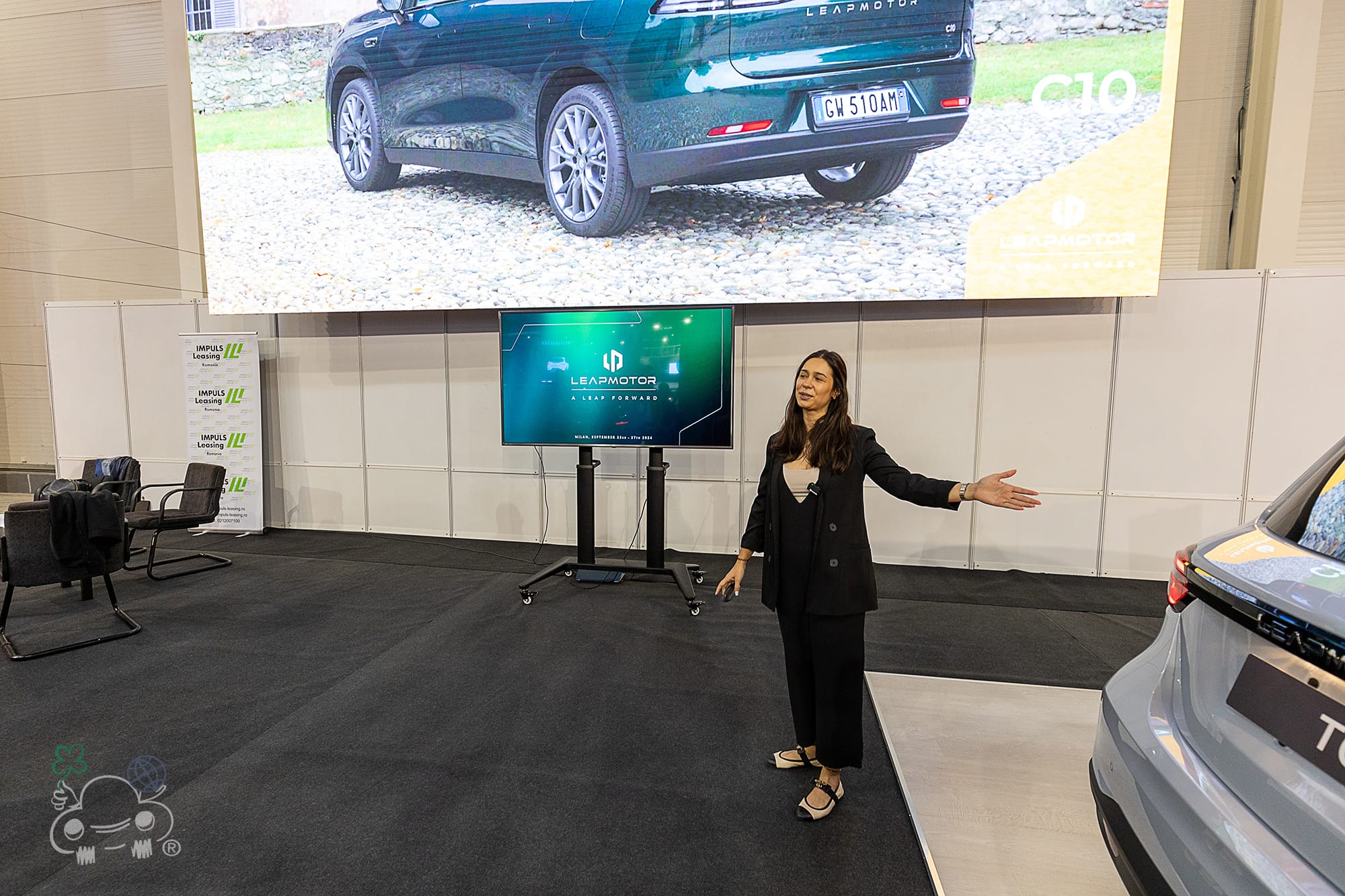 Conferința de presă Leapmotor, la standul Leapmotor din cadrul Salonului Auto București